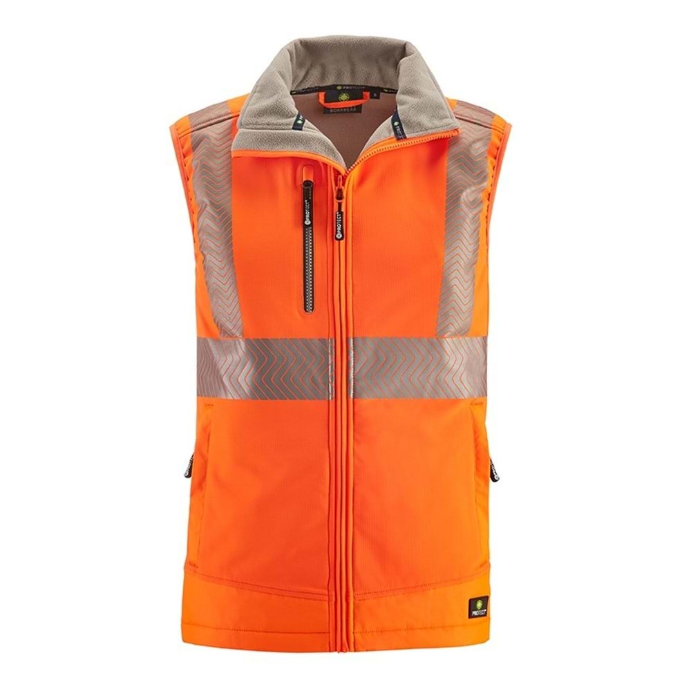 4PROTECT® PARAMUS Softshell Yelek, Neon Turuncu - XS