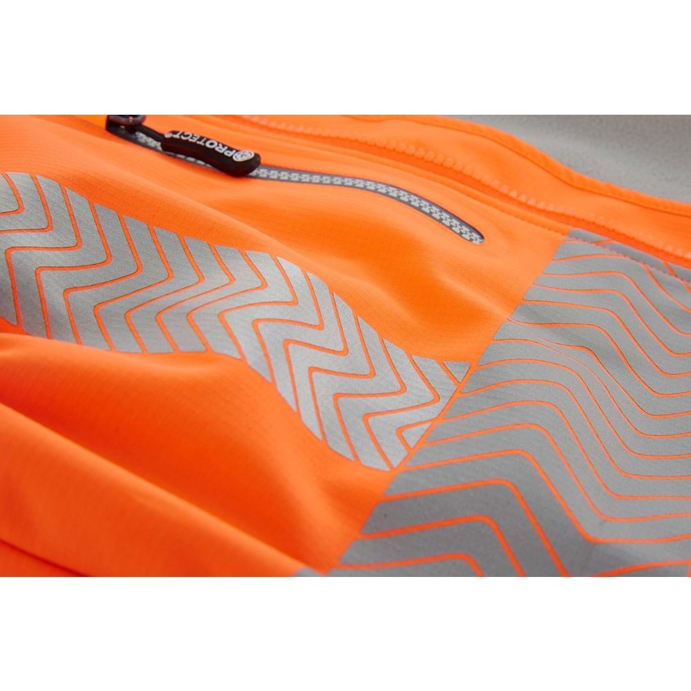 4PROTECT® PARAMUS Softshell Yelek, Neon Turuncu - XS