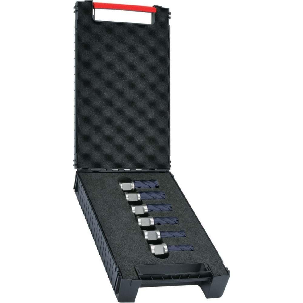 Karot Matkap Ucu Seti HSS TiAlN 12-14-16-18-20-22 mm Derinlik 55mm (6 Parça)