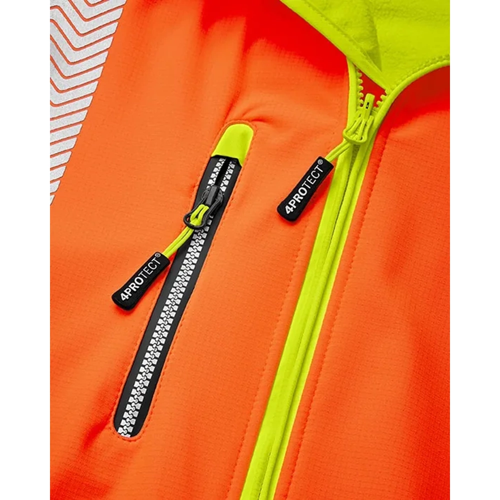 4PROTECT® Yüksek Görünürlüklü Softshell Ceket