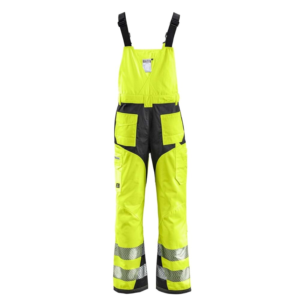 4PROTECT® ALABAMA Salopet, Neon Sarı/Gri - L