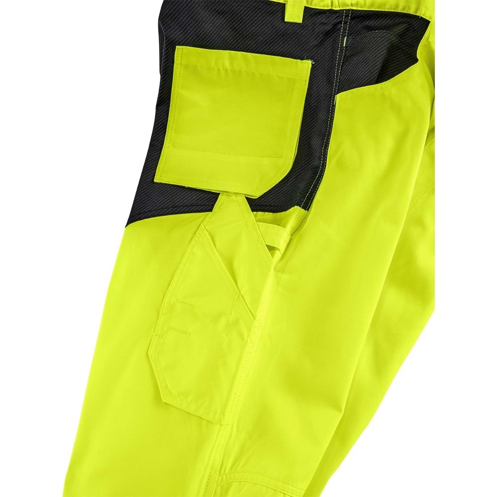 4PROTECT® ALABAMA Salopet, Neon Sarı/Gri - L