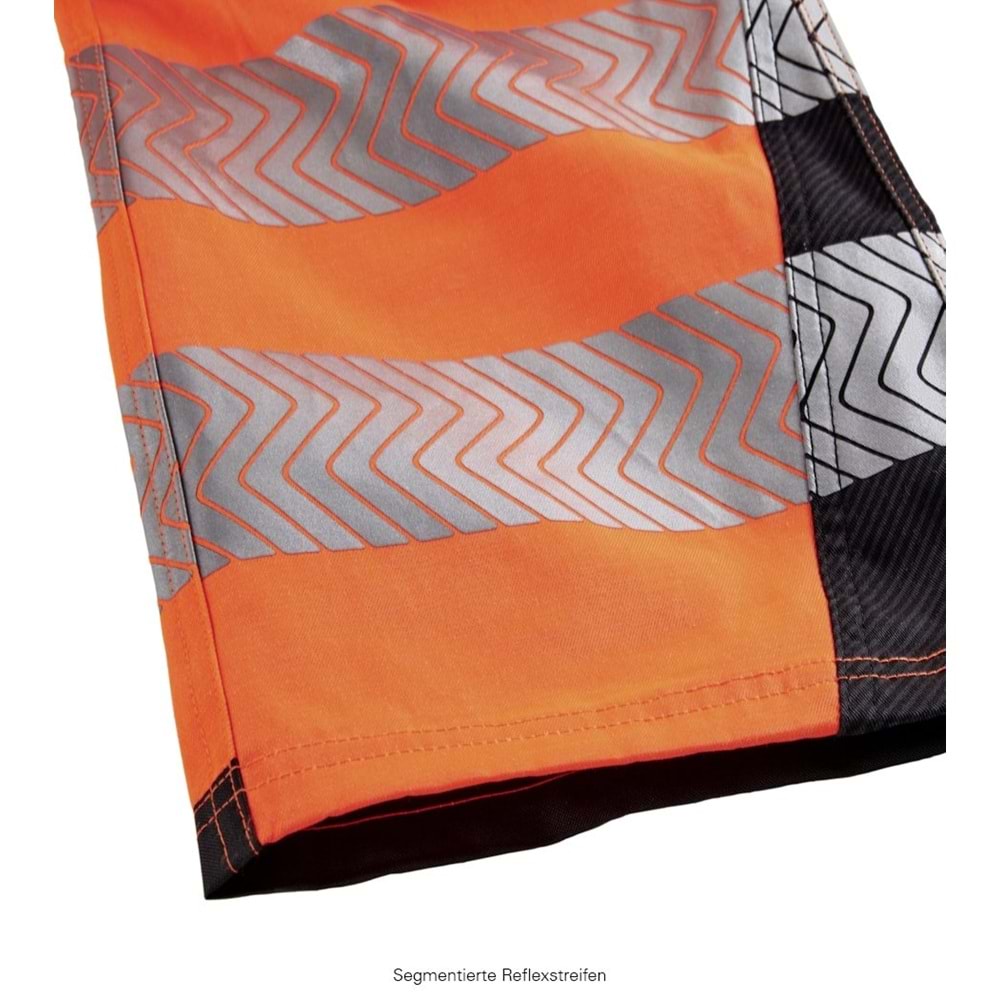4PROTECT® TENNESSEE Pantolon, Neon Turuncu/Gri - L