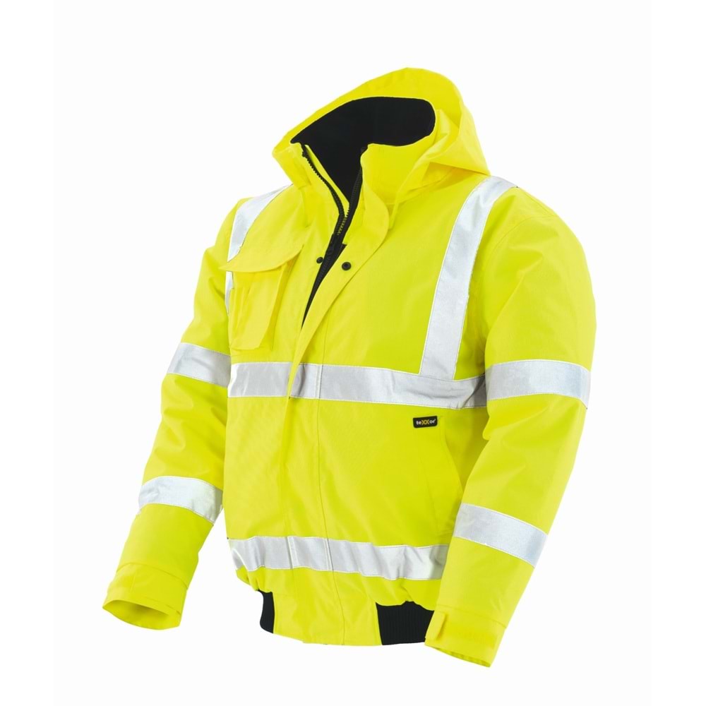 teXXor WHISTLER Pilot Ceketi, Neon Sarı/Lacivert - XS