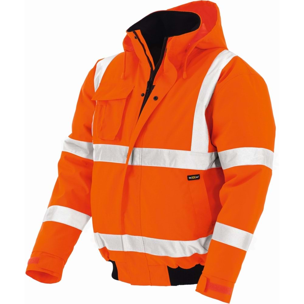 teXXor WHISTLER Pilot Ceketi, Neon Turuncu - XS
