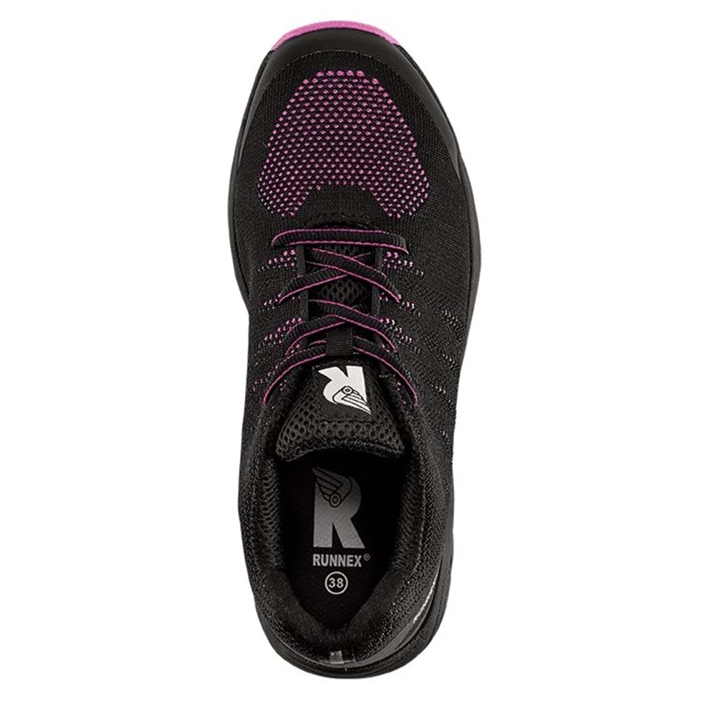 RUNNEX S1PS Kadın ESD GirlStar Ayakkabı, Siyah/Pembe - 46
