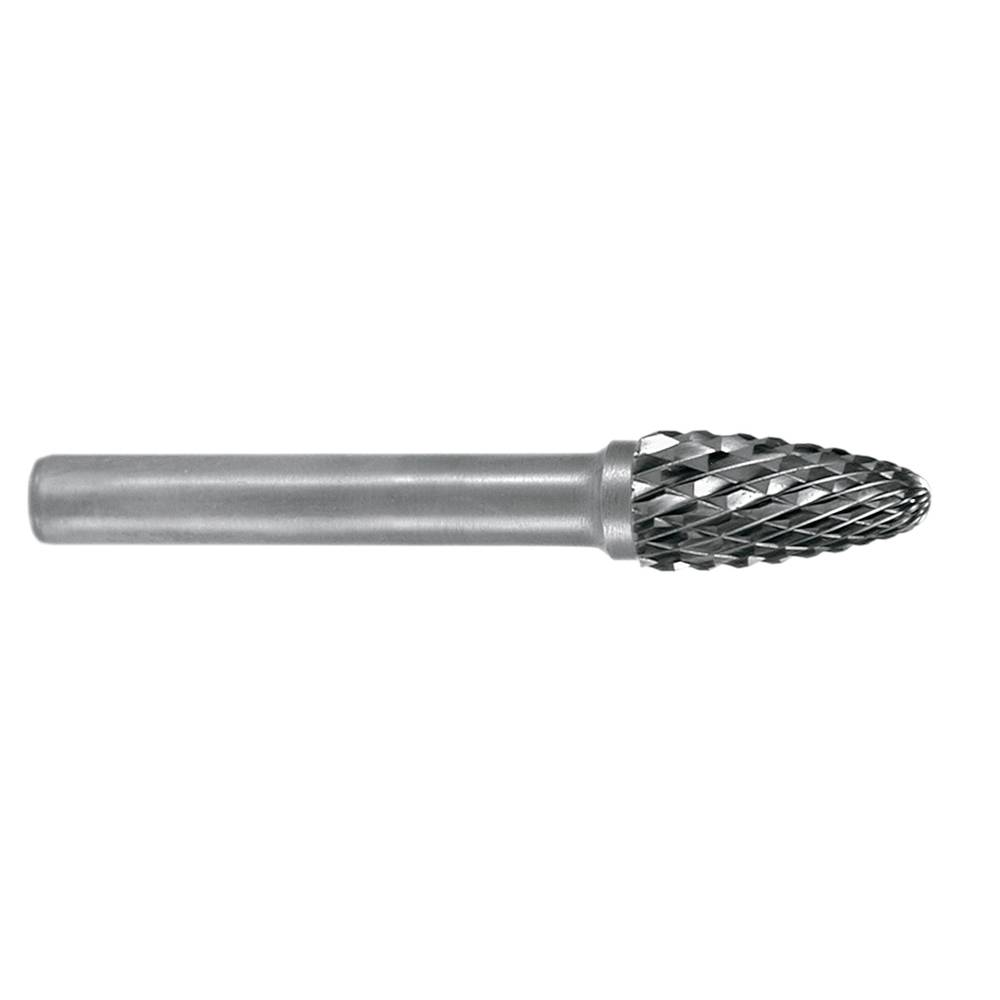 F Tipi (Oval Başlı) Karpit Freze Ucu 12mm - Inox ve Alaşımlı Çelik