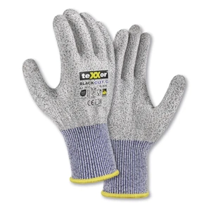teXXor® Black Cut® C Kaplamasız Kesilmeye Dirençli İş Eldiveni Gri