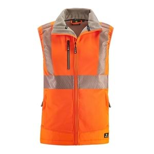 4PROTECT® PARAMUS Softshell Yelek, Neon Turuncu - XS