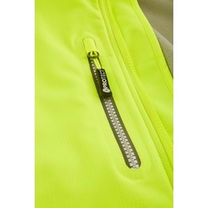 4PROTECT Softshell Yelek PARAMUS, Neon Sarı - XS