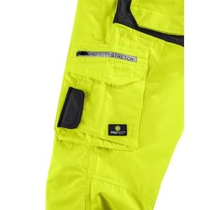 4PROTECT® ALABAMA Salopet, Neon Sarı/Gri - L