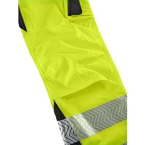 4PROTECT® ALABAMA Salopet, Neon Sarı/Gri - L