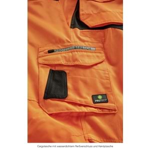 4PROTECT® TENNESSEE Pantolon, Neon Turuncu/Gri - L