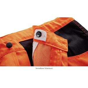 4PROTECT® TENNESSEE Pantolon, Neon Turuncu/Gri - L