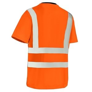 teXXor Tişört HOOGE, Neon Turuncu - XS
