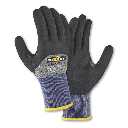 teXXor® Black Cut C Eldiven, 3/4 Kaplamalı