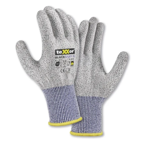 teXXor® Black Cut C Eldiven, Siyah