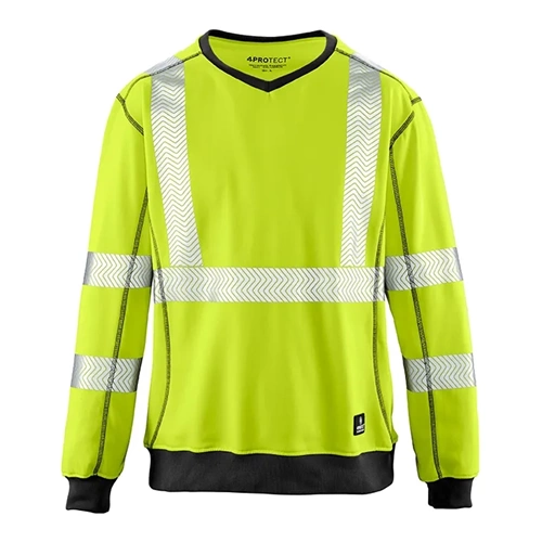 4PROTECT® COLUMBUS Hi-Vis UV Korumalı Sweatshirt Sarı