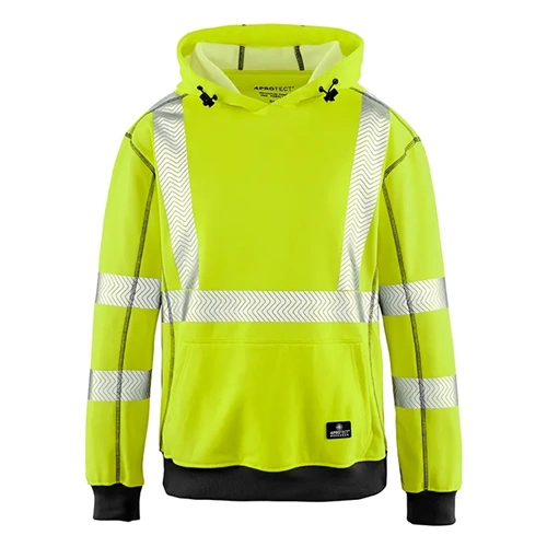 4PROTECT® PORTLAND Hi-Vis UV Korumalı Kapüşonlu Sweatshirt Sarı