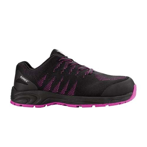 RUNNEX S1PS Kadın ESD GirlStar Ayakkabı, Siyah/Pembe - 46