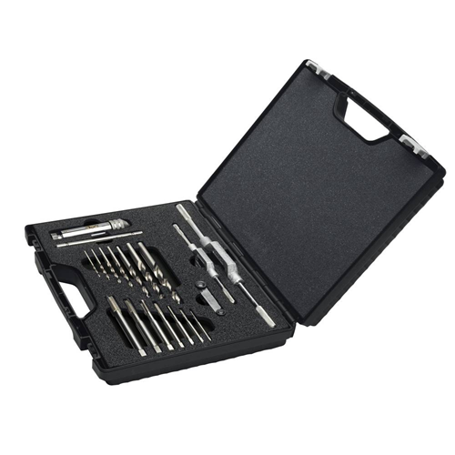 Makine Tipi Kılavuz ve Matkap Seti DIN 371/376 M3-M12 (18 Parça)