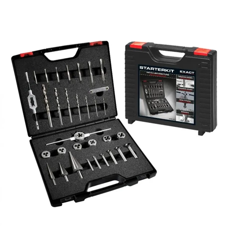 Starter Kit M3-M12 Profesyonel HSS Metal İşleme ve Diş Açma Seti (33 Parça)