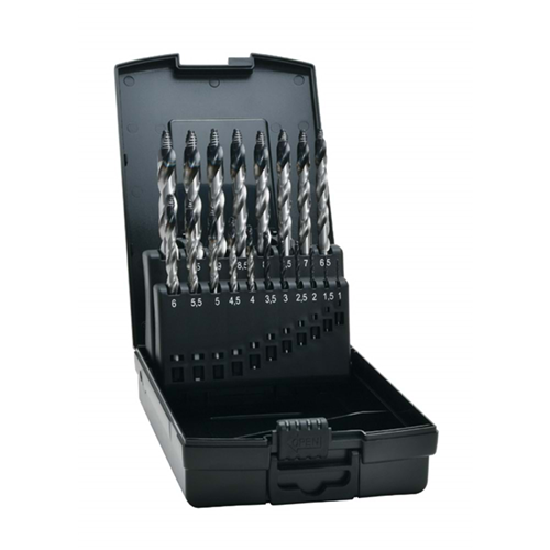 Matkap Ucu ADVANCED LINE DIN 338 HSS-G TAlN-Tip StepTip 1.0-10.0 mm (19 Parça)