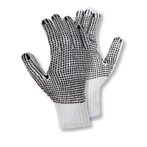 teXXor® Çift Taraflı Noktalı Polyester Kaba İş Eldiveni Beyaz