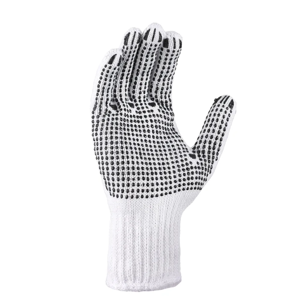 teXXor® Çift Taraflı Noktalı Polyester Kaba İş Eldiveni Beyaz