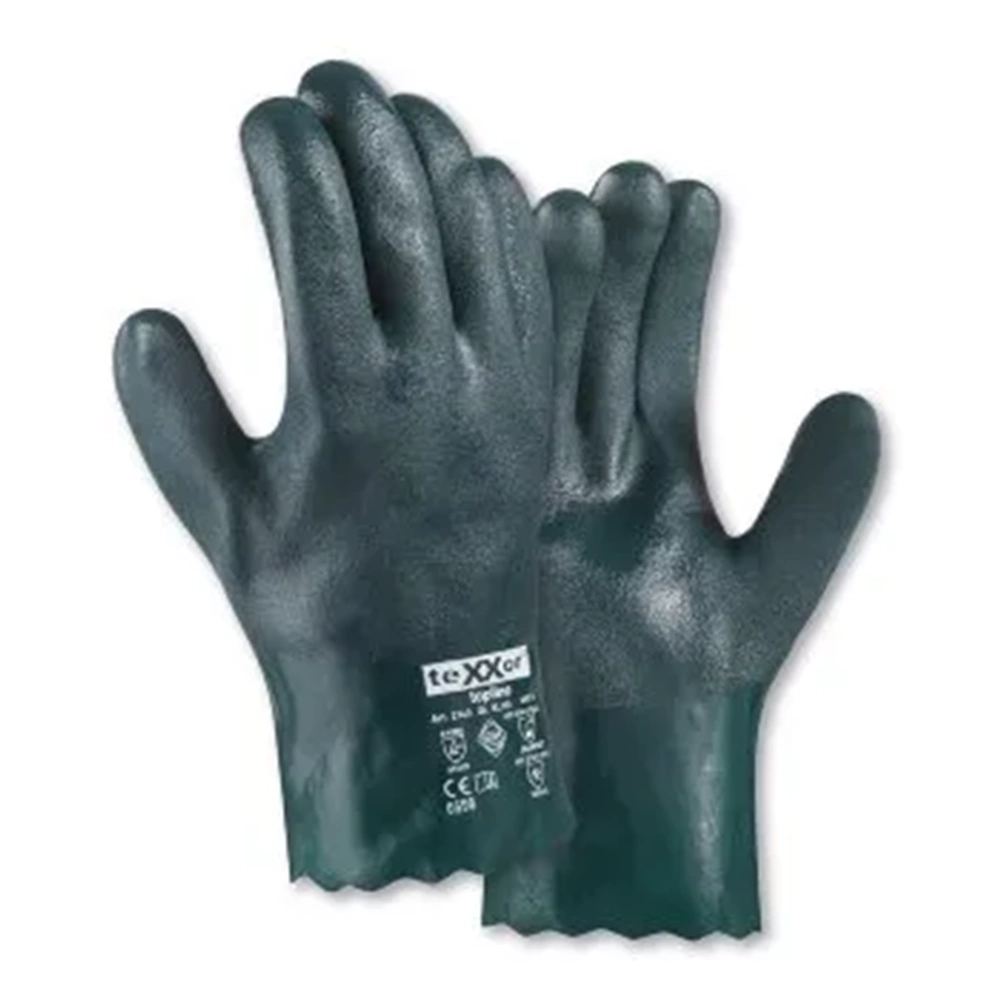 teXXor® Kimyasal Koruyucu Eldiven PVC 27 cm Yeşil