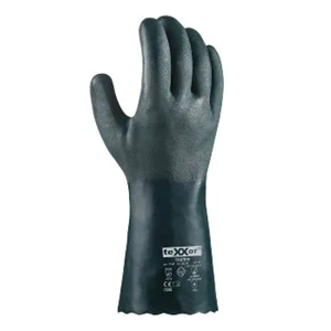 teXXor® Kimyasal Koruyucu Eldiven PVC 35 cm Yeşil