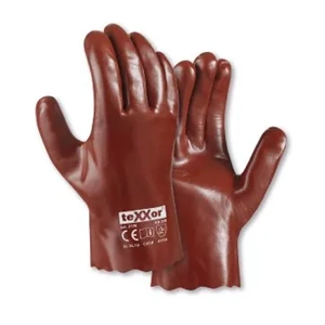 teXXor® PVC İş Eldiveni 27 cm Kahverengi