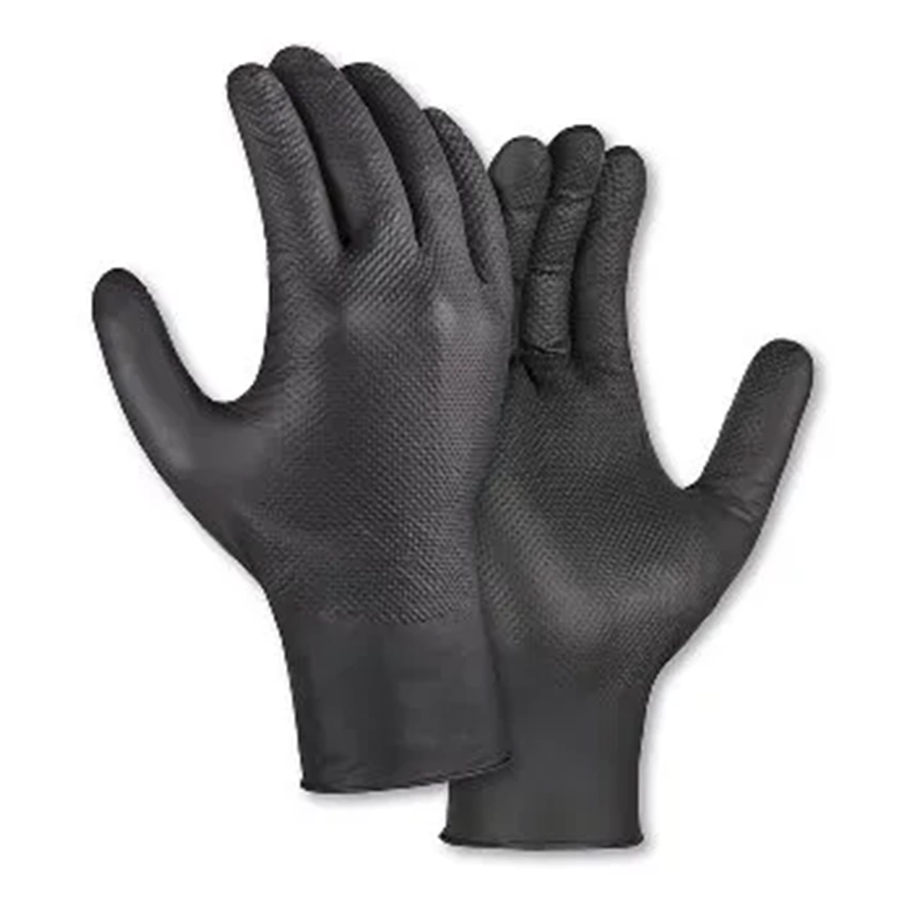 teXXor® DIAMOND GRIP Tek Kullanımlık Nitril Eldiven Siyah