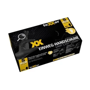 teXXor® DIAMOND GRIP Tek Kullanımlık Nitril Eldiven Siyah