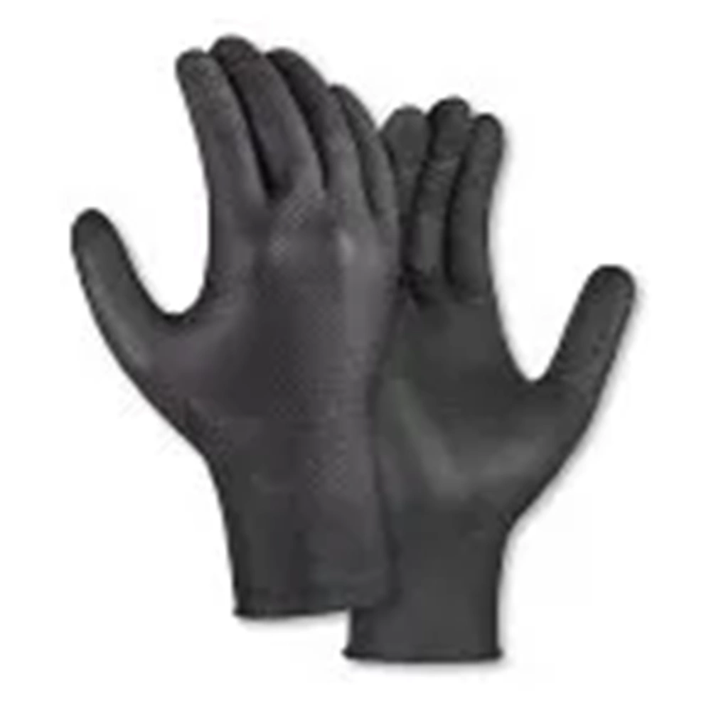 teXXor® DIAMOND GRIP Tek Kullanımlık Nitril Eldiven Siyah