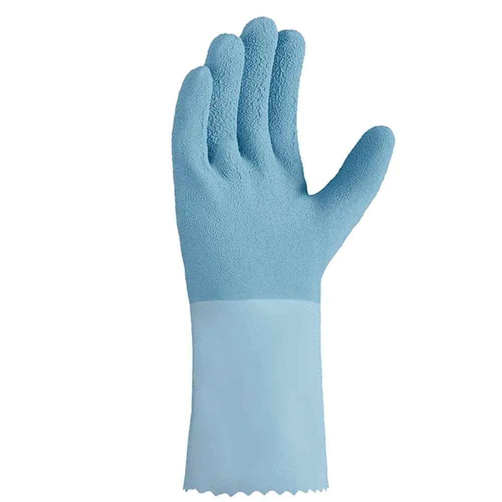 teXXor® Lateks Kimyasal Koruyucu Eldiven 30 cm Mavi