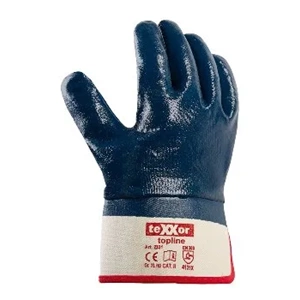 teXXor® Topline Manşetli Nitril Tam Kaplı İş Eldiveni Bej