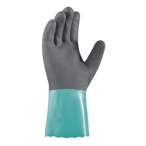 teXXor® Çift Katlı Nitril Kimyasal Koruyucu Eldiven 35 cm Mavi