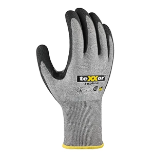 teXXor® Topline Kumlu Nitril Kaplı Kesilmeye Dirençli İş Eldiveni Gri