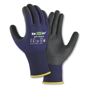 teXXor® Eco Touch Dokunmatik Ekran Uyumlu Nitril Kaplı İş Eldiveni Lacivert