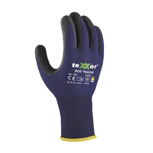 teXXor® Eco Touch Dokunmatik Ekran Uyumlu Nitril Kaplı İş Eldiveni Lacivert