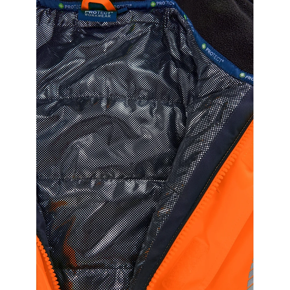 4PROTECT® NEWARK Hi-Vis Yağmurluk Mont Turuncu