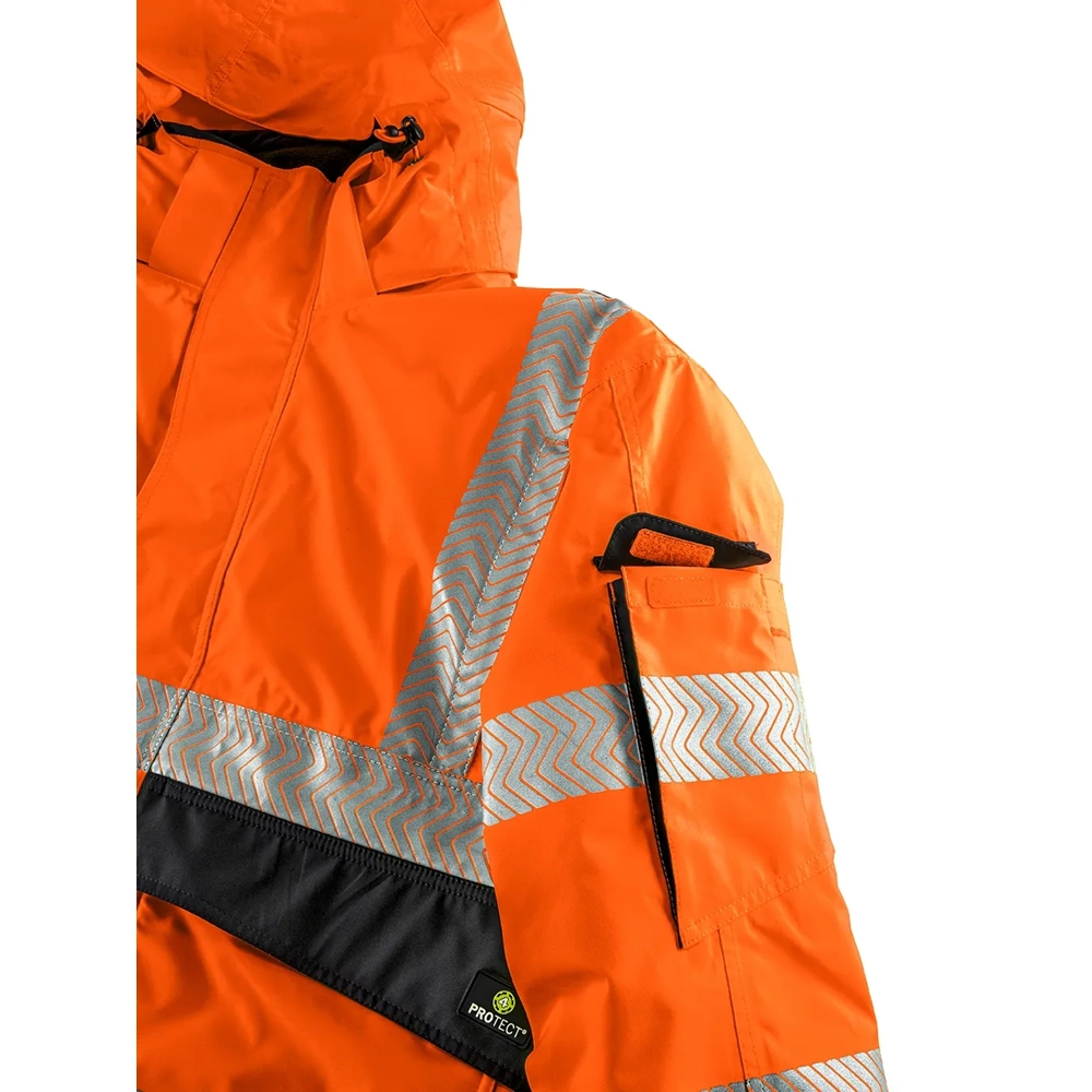4PROTECT® NEWARK Hi-Vis Yağmurluk Mont Turuncu