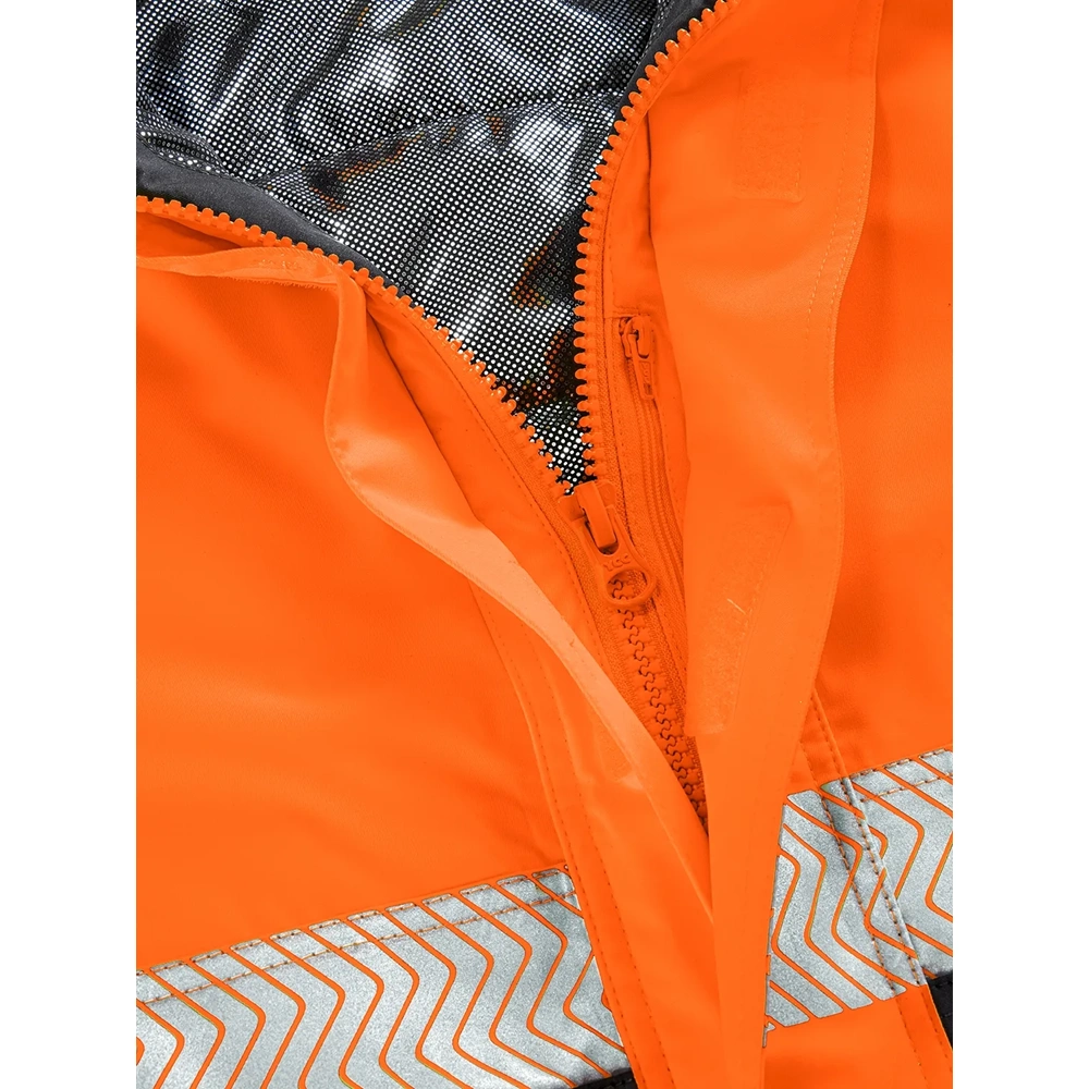 4PROTECT® NEWARK Hi-Vis Yağmurluk Mont Turuncu