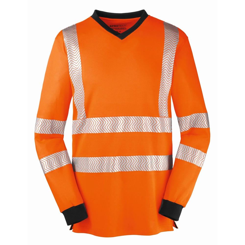 4PROTECT® JACKSONVILLE Hi-Vis UV Korumalı Uzun Kollu Tişört Turuncu
