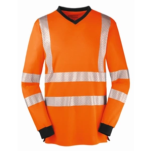 4PROTECT® JACKSONVILLE Hi-Vis UV Korumalı Uzun Kollu Tişört Turuncu