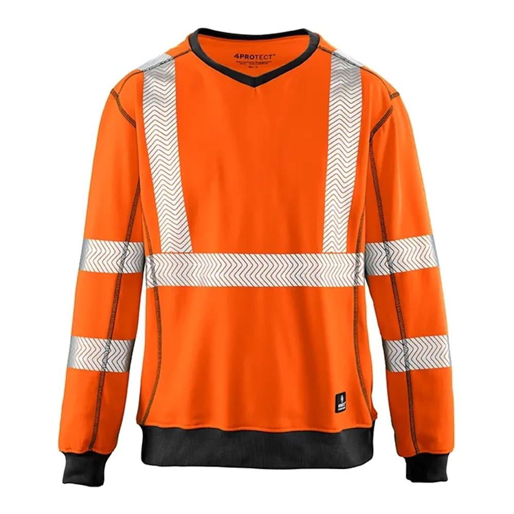 4PROTECT® COLUMBUS Hi-Vis UV Korumalı Sweatshirt Turuncu