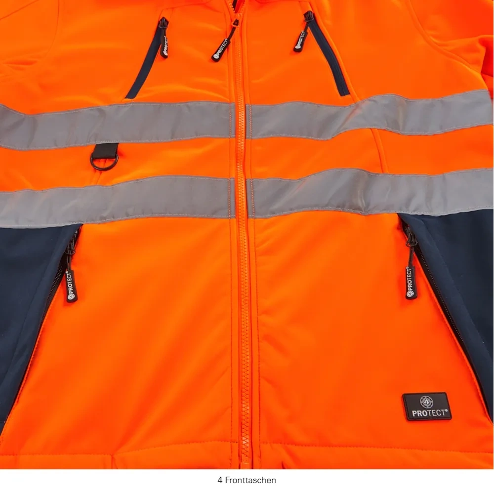 4PROTECT® PITTSBURGH Hi-Vis Softshell Ceket Turuncu