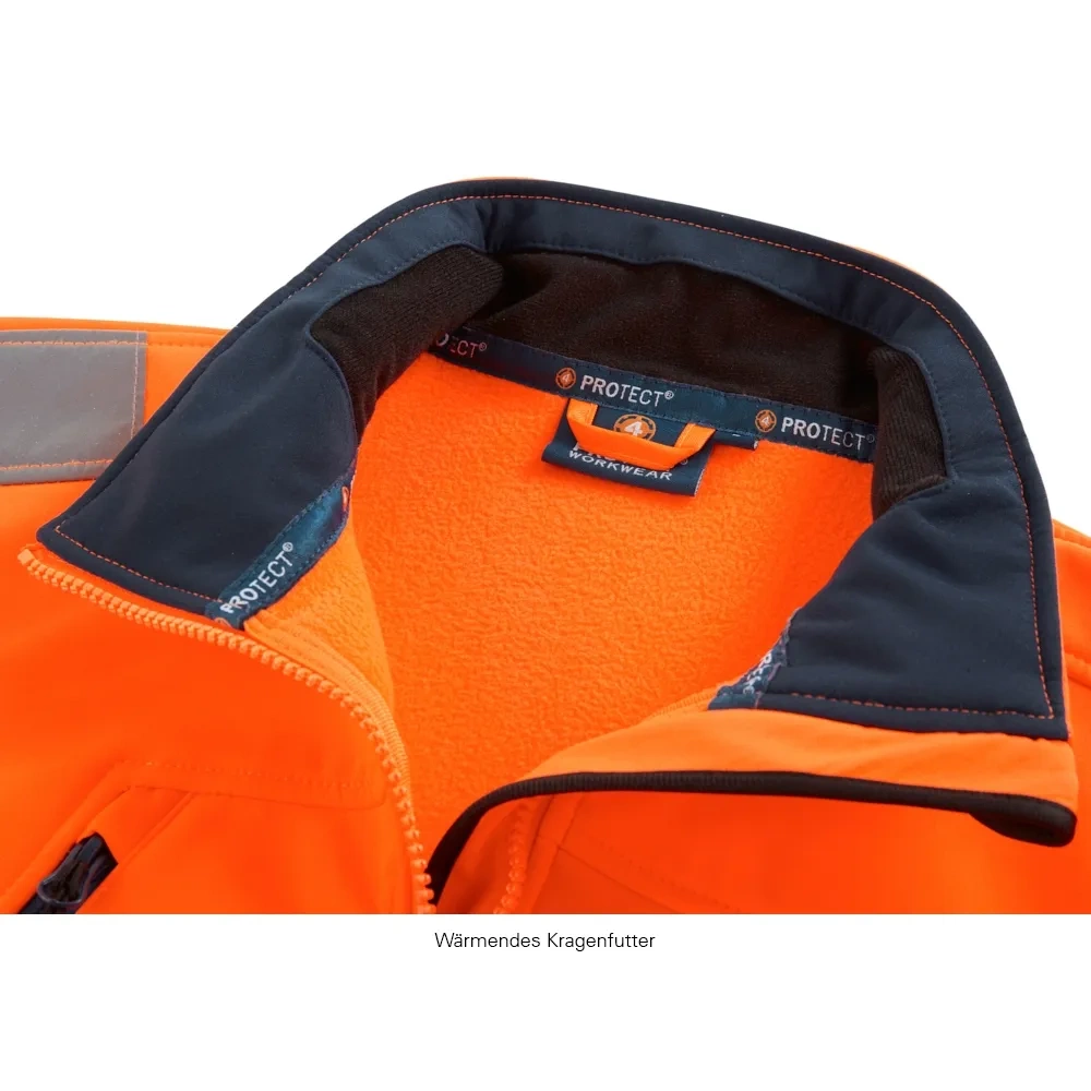 4PROTECT® PITTSBURGH Hi-Vis Softshell Ceket Turuncu