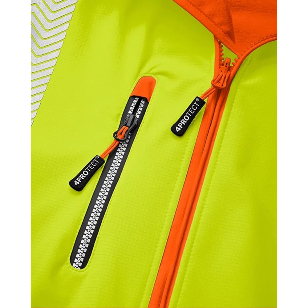 4PROTECT® Yüksek Görünürlüklü Softshell Ceket